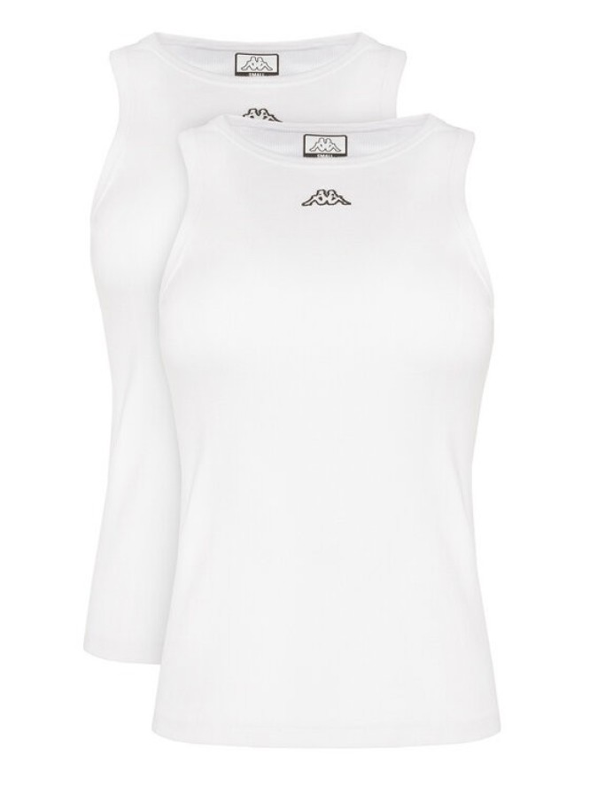 Kappa Komplet topów Logo Benny 322565W Biały Regular Fit