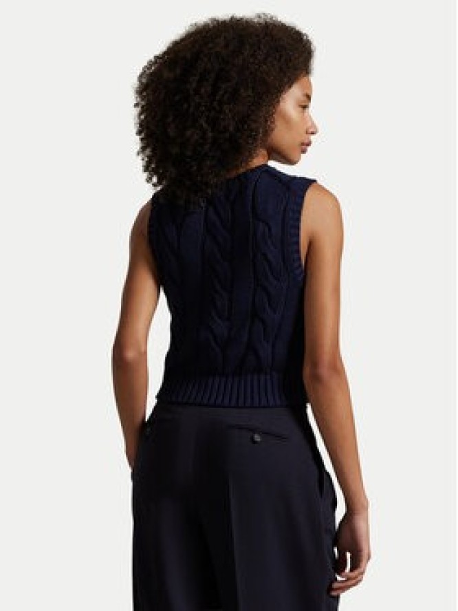 Polo Ralph Lauren Sweter 211959295002 Granatowy Slim Fit