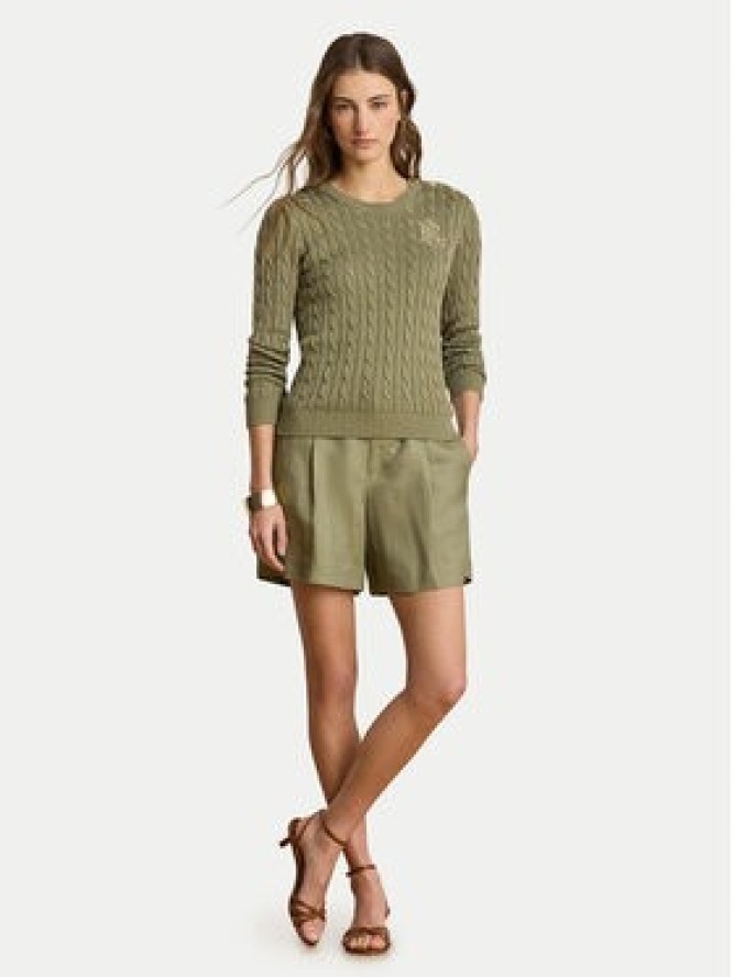 LAUREN RALPH LAUREN Sweter Montiva 200P14039004 Zielony Regular Fit