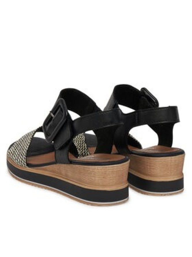 Remonte Sandały D6453-01 Czarny