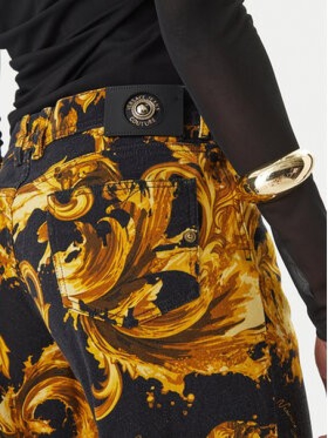 Versace Jeans Couture Jeansy 80HAB506 ES153 Czarny Wide Leg