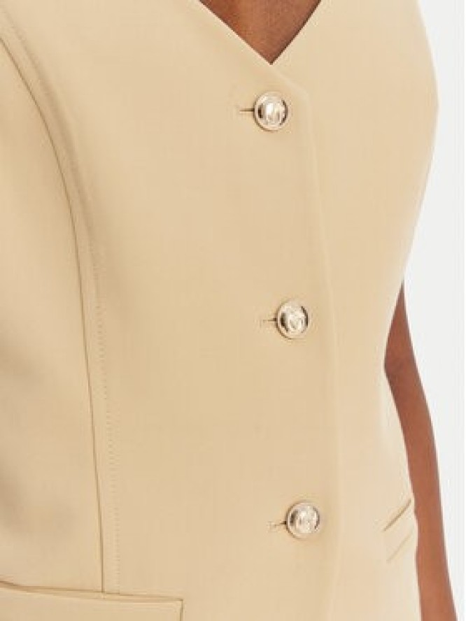 Guess Kamizelka W6GH49 W1895 Beżowy Slim Fit