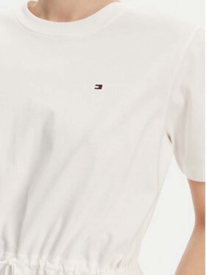 Tommy Hilfiger Sukienka codzienna WW0WW45529 Écru Regular Fit