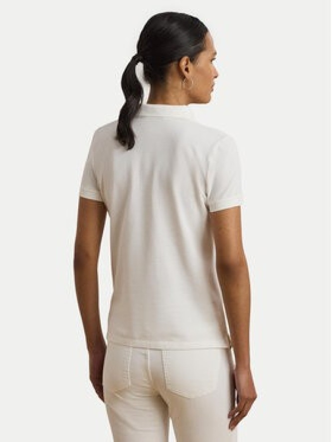 LAUREN RALPH LAUREN Polo 200966128001 Biały Slim Fit