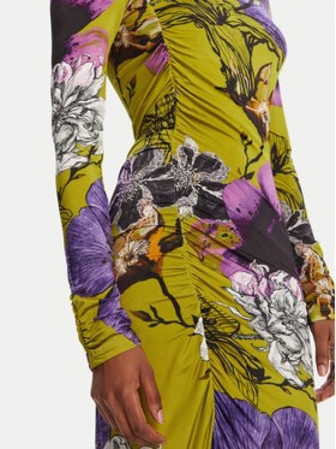 Desigual Sukienka codzienna Neckline Lacroix 25WWVK37 Zielony Slim Fit