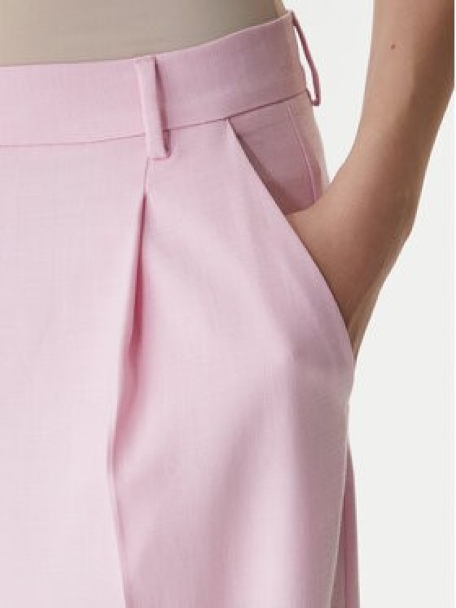 Marella Spodnie palazzo Slogan2 2615131311 Różowy Wide Leg