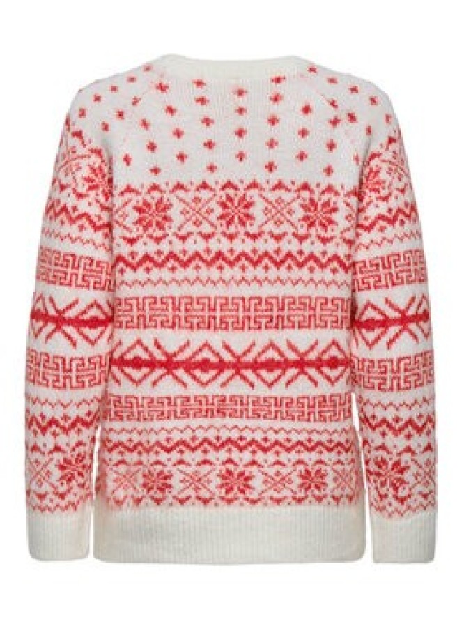 ONLY Sweter Xmas Nordic 15354824 Czerwony Regular Fit