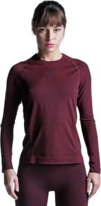 Longsleeve biegowy damski X-Bionic Xceed Run Shirt LS bordowy