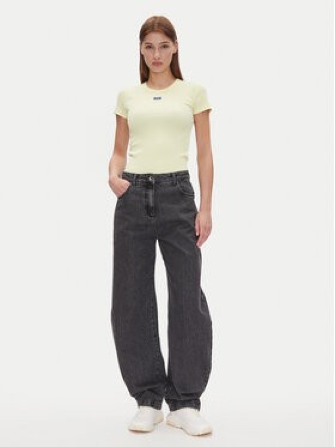 HUGO T-Shirt Easy Tee_B 50523924 Żółty Slim Fit