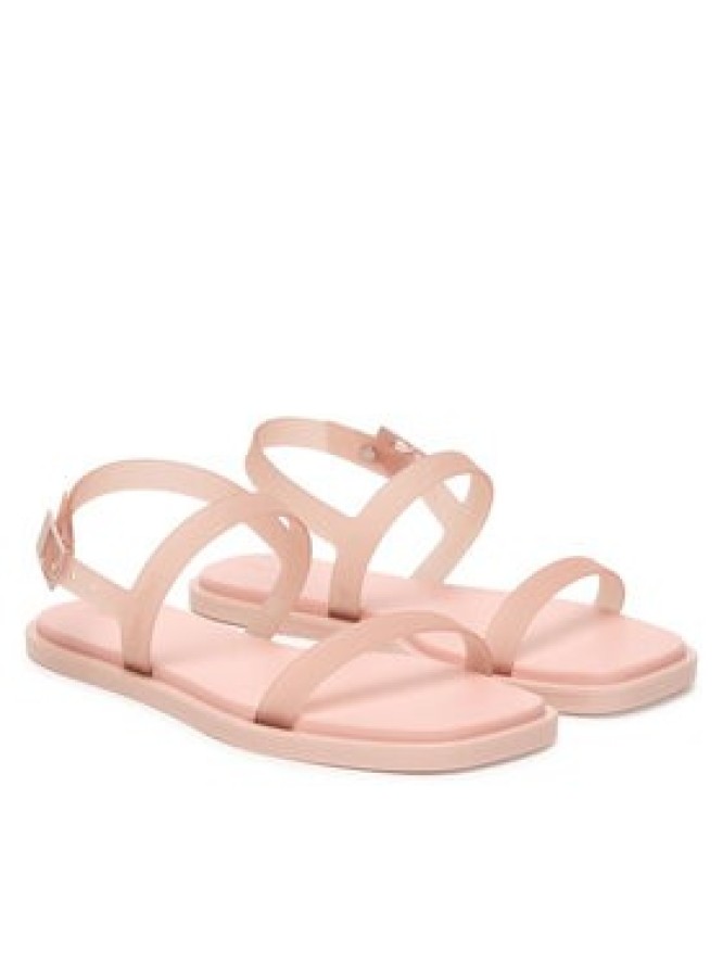 Calvin Klein Sandały Jelly Sandal Sling Mat Tran Tpu HW0HW02969 Beżowy