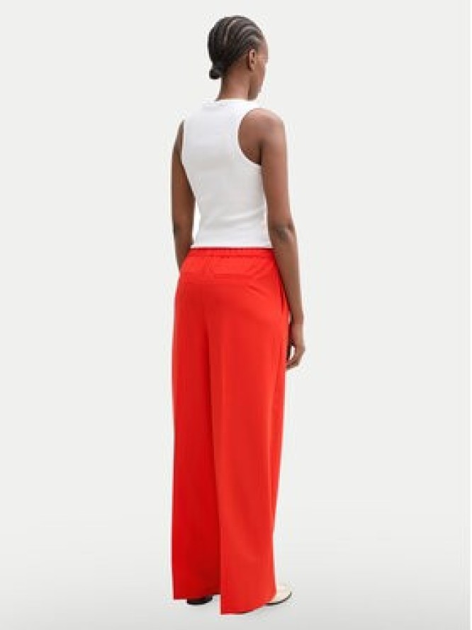 Tom Tailor Denim Spodnie materiałowe 1045693 Czerwony Regular Fit