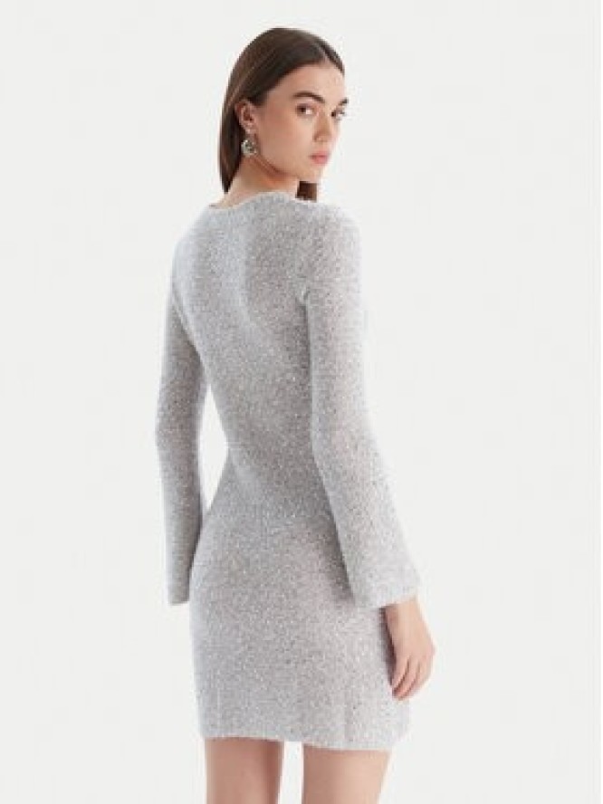 Marella Sukienka dzianinowa Arles 2523326042 Écru Slim Fit