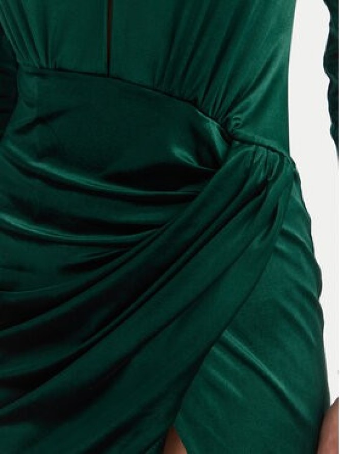 Babylon Sukienka koktajlowa MF204C Zielony Slim Fit