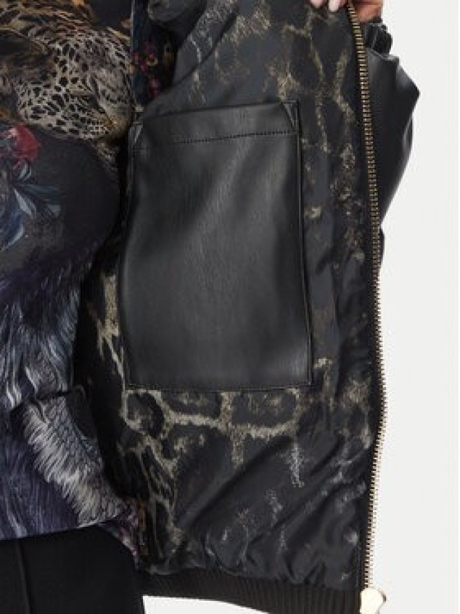 Just Cavalli Kurtka zimowa 81PAS405 CNDU2 Czarny Regular Fit