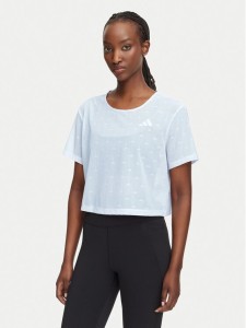 adidas T-Shirt Strength Essentials Workout Boxy Mesh KT3828 Biały Relaxed Fit