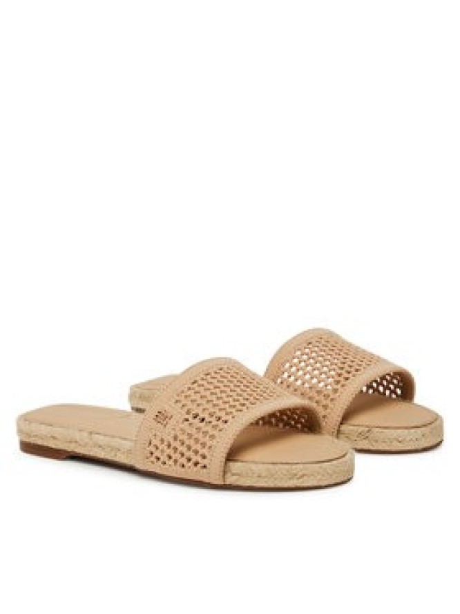 Tommy Hilfiger Espadryle Knit Mesh Espadrille Flat Sandal FW0FW08744 Beżowy