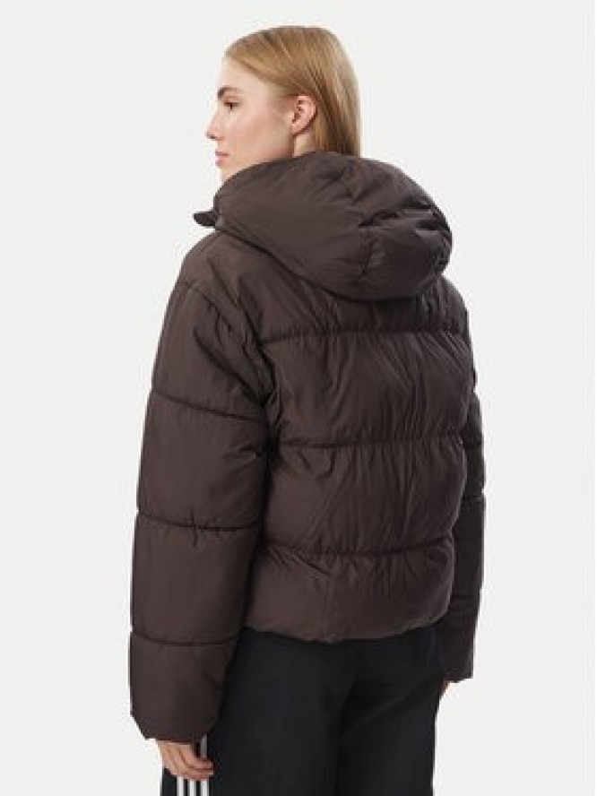 adidas Kurtka zimowa KR9559 Brązowy ciemny Loose Fit
