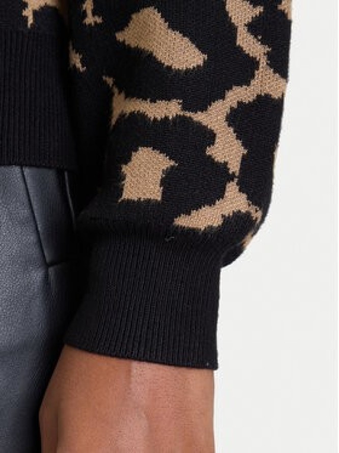 Vero Moda Sweter Siljeanimal 10330808 Brązowy Regular Fit