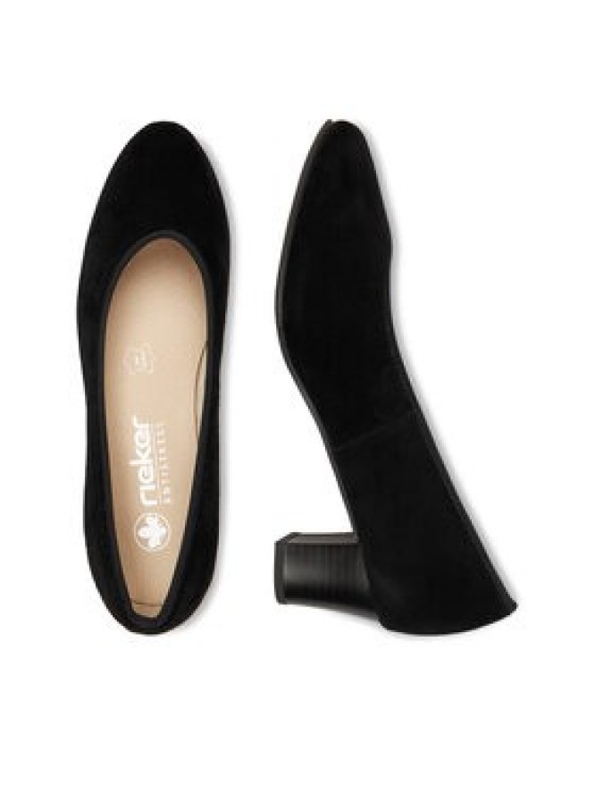 Rieker Czółenka 44650-03 Czarny