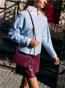 Sweter basic - niebieski