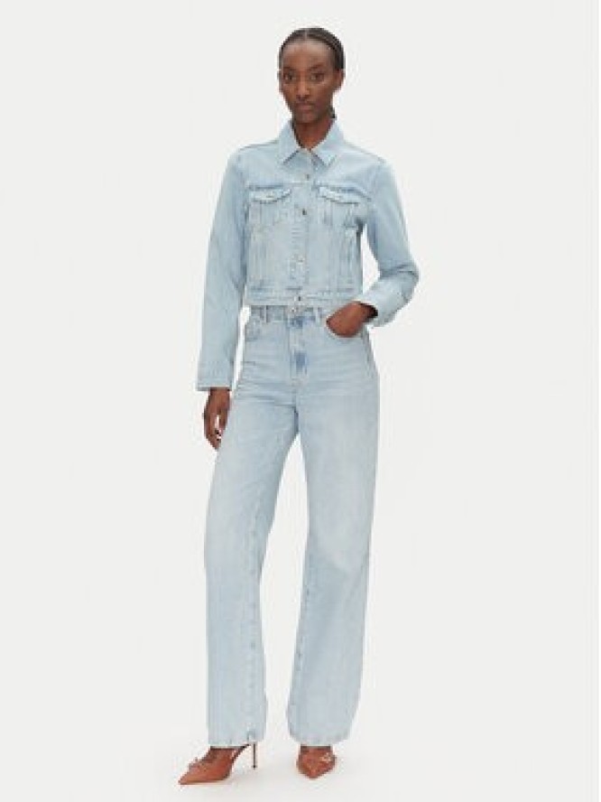 Patrizia Pepe Kurtka jeansowa 8O0170/D1WZB-CA49 Niebieski Regular Fit