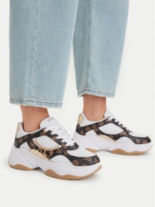 Guess Sneakersy FLPHAR FAL12 Biały