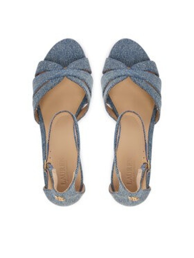 LAUREN RALPH LAUREN Espadryle 802P10423001 Niebieski