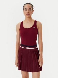 Guess Top V4YP06 K8RT2 Bordowy Regular Fit