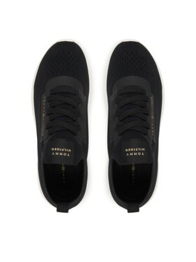 Tommy Hilfiger Sneakersy Th Knit Extralight Runner FW0FW09112 Czarny