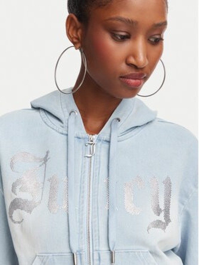 Juicy Couture Bluza JCDAS226961 Niebieski jasny Regular Fit