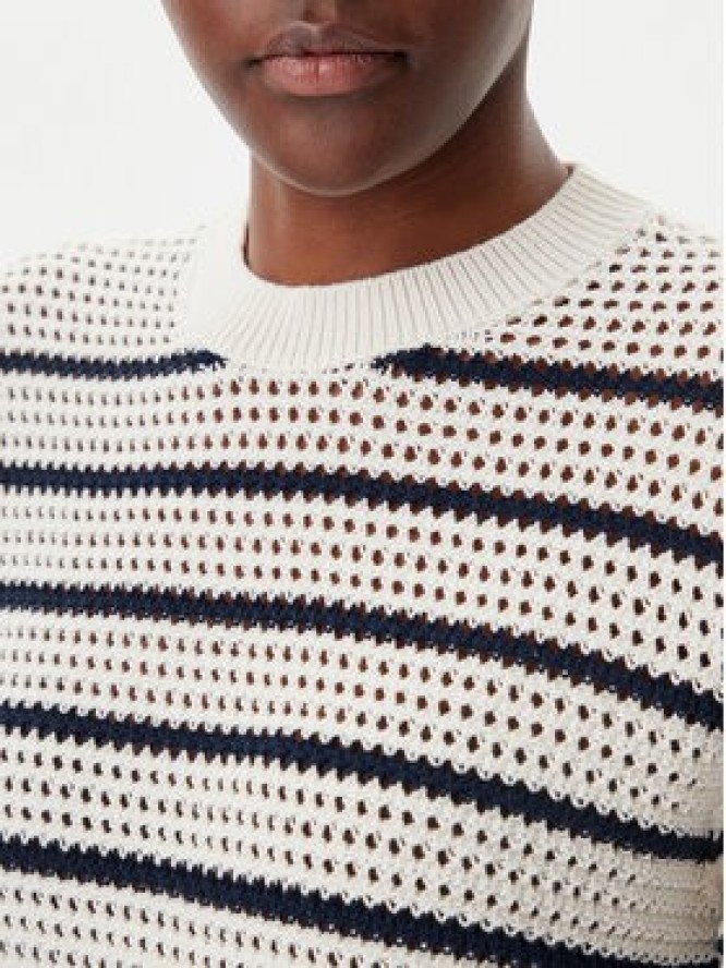 Tommy Hilfiger Sweter Pointelle WW0WW45950 Beżowy Regular Fit