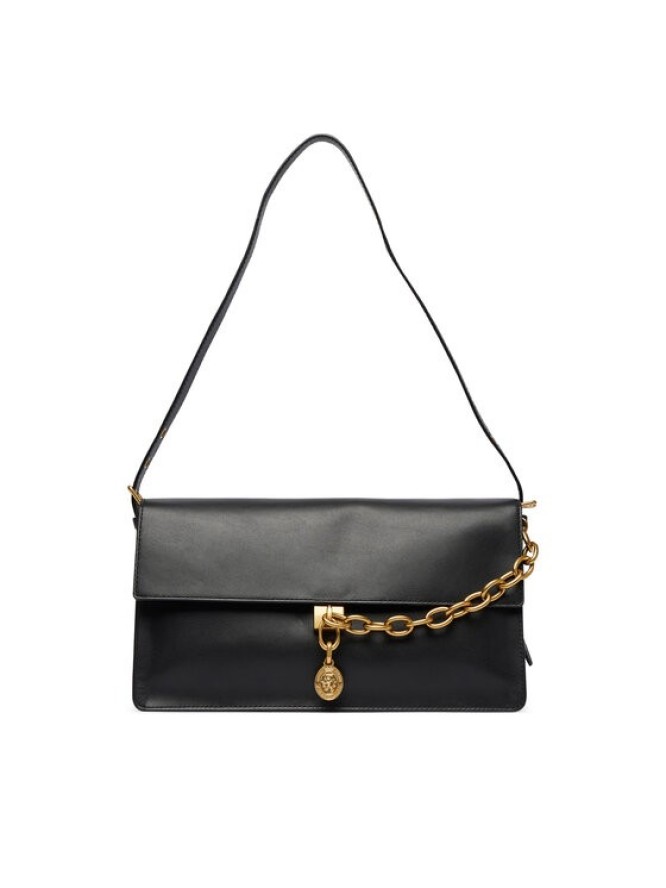 Tommy Hilfiger Torebka Crest Leather Conv Shoulder Bag AW0AW19015 Czarny