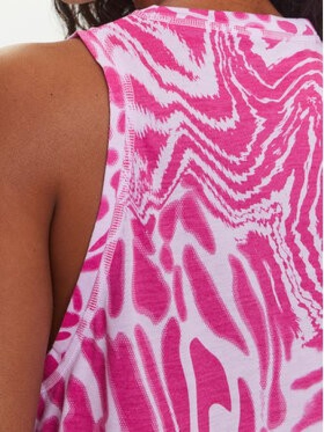 adidas Koszulka techniczna Train Essentials Allover Print Workout JC6650 Fioletowy Regular Fit