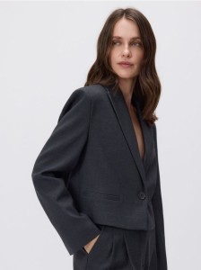 Krótka marynarka - szary