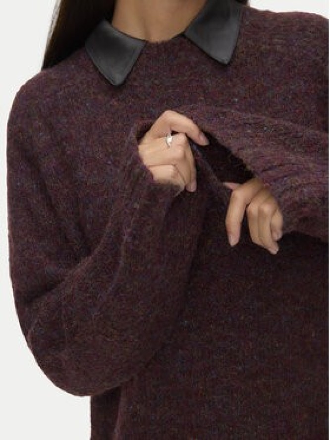 Vero Moda Sweter Ingrid 10331365 Fioletowy Regular Fit