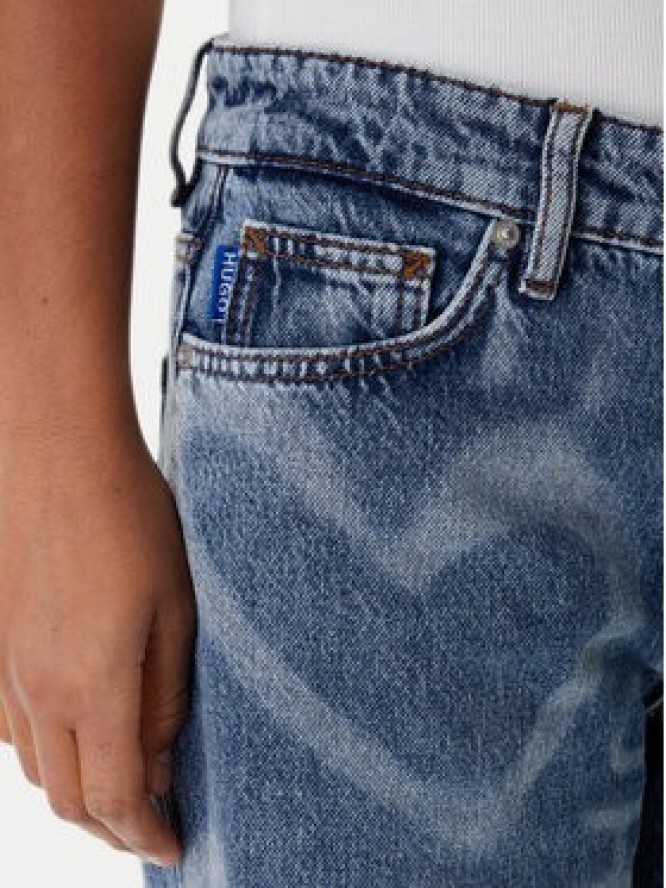 HUGO Jeansy Gamala 50553051 Niebieski Baggy Fit