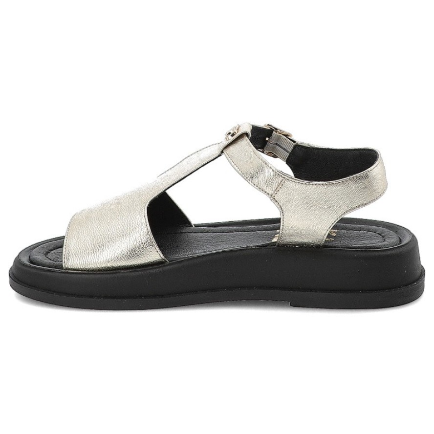 Złote Sandały Karino Modne Obuwie Damskie