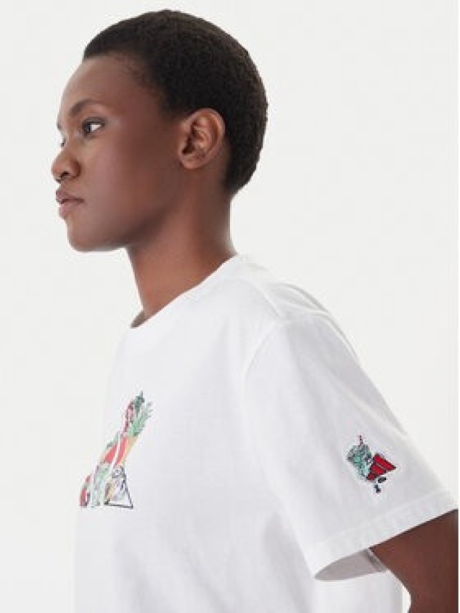 adidas T-Shirt Food Graphic KA5073 Biały Loose Fit