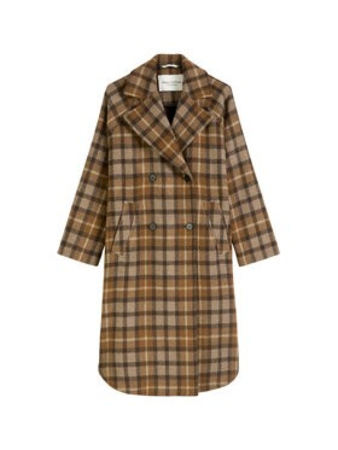 Marc O'Polo Płaszcz wełniany 508 0183 71151 Brązowy Relaxed Fit