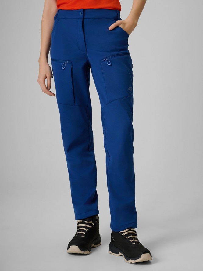 4F Spodnie trekkingowe softshell membrana 8000 damskie - granatowe XXL