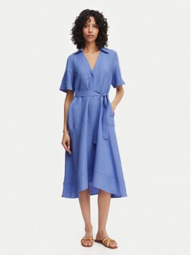 Marella Sukienka koszulowa Detto 2615221082 Niebieski Regular Fit
