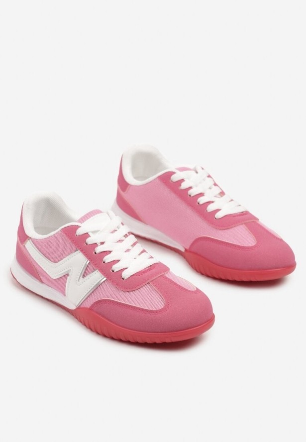 Różowe Sneakersy w Stylu Kultowych Tenisówek Tultia