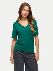 Vila Sweter Wennie 14100578 Zielony Regular Fit