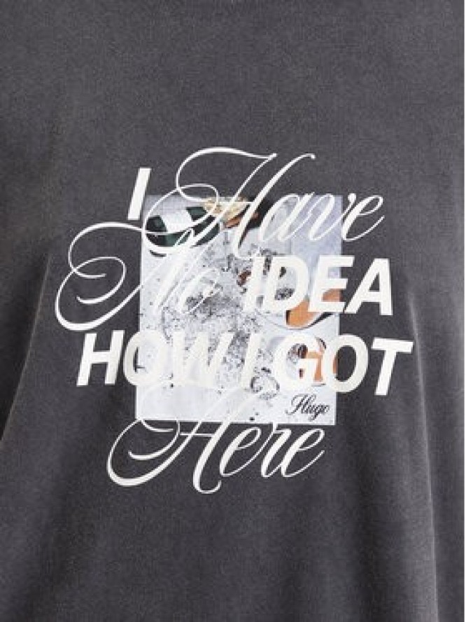 HUGO T-Shirt 50574541 Czarny Relaxed Fit