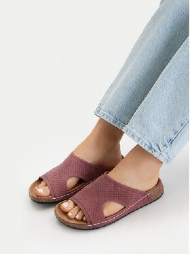 Go Soft Klapki CEO-W25701 Bordowy