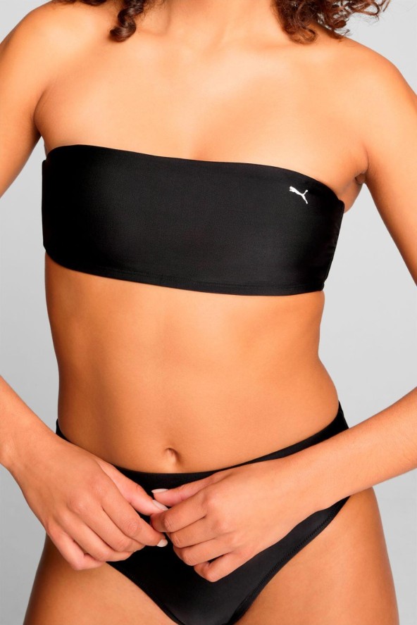 Góra od bikini Bandeau w kolorze czarnym
