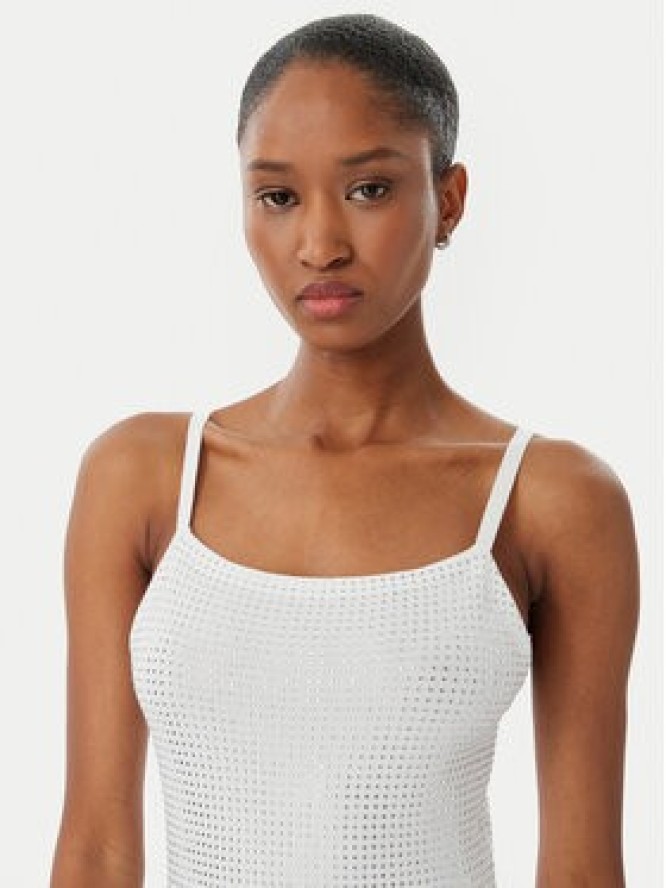 Guess Sukienka dzianinowa W5GK45 Z3MN2 Biały Regular Fit