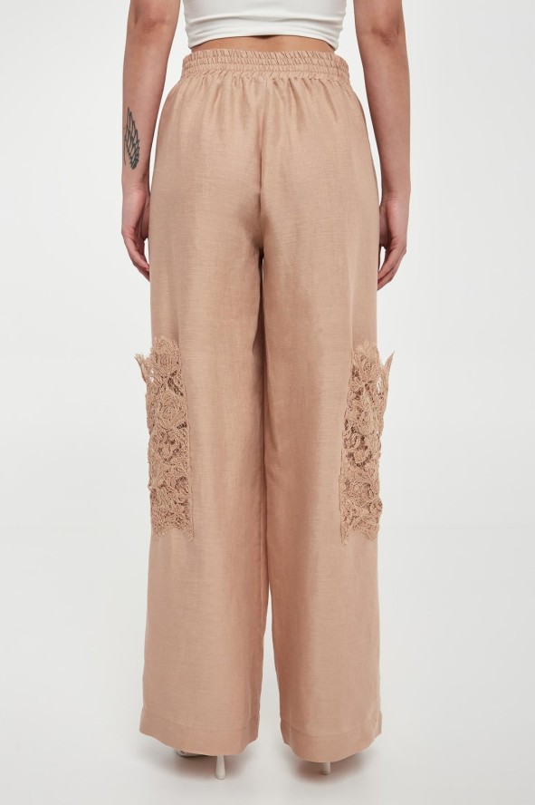 Spodnie damskie lniane ERMANNO SCERVINO LIFE