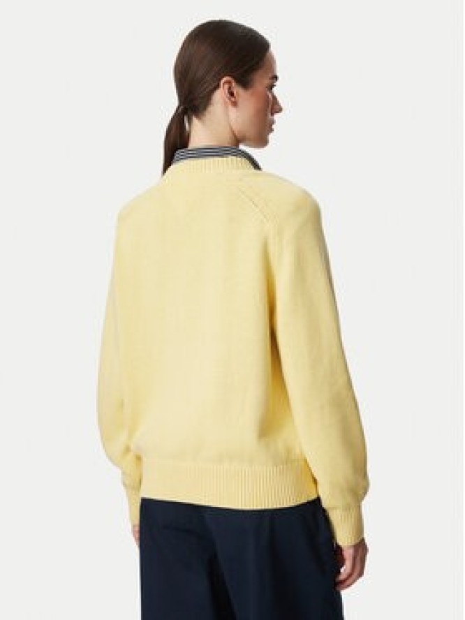 Tommy Jeans Sweter Flag DW0DW23450 Żółty jasny Regular Fit
