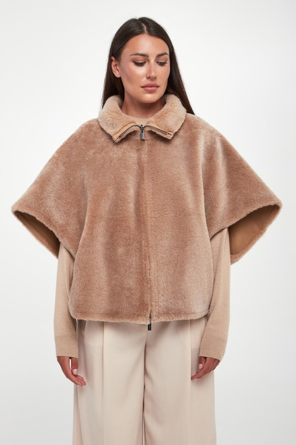 Kamizelka damska dwustronna futrzana PESERICO